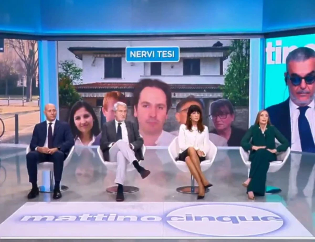 Studio del programma Mattino Cinque su Canale 5
