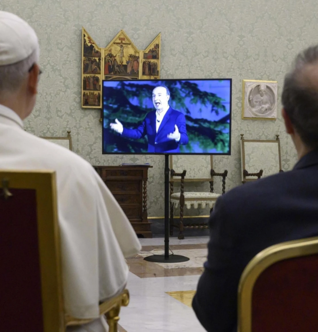 Papa e Benigni insieme