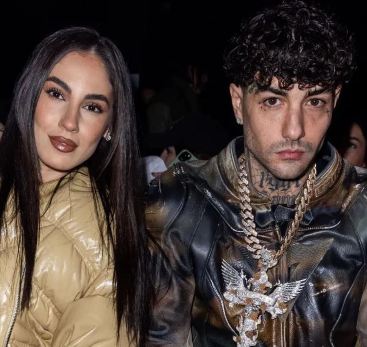 Tony Effe insieme a Giulia De Lellis, genitori della piccola Priscilla
