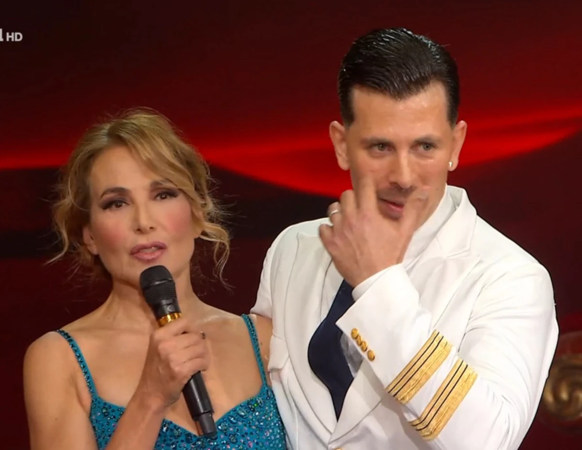 Barbara D’Urso e il maestro Pasquale La Rocca