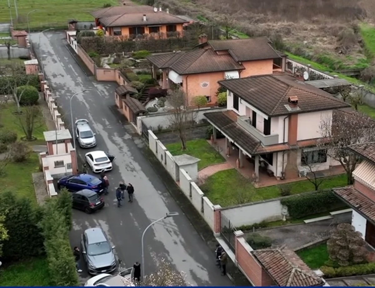 Veduta di Garlasco, luogo del delitto Poggi