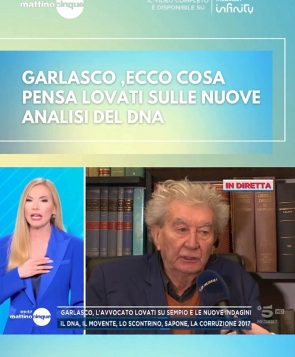 Massimo Lovati durante la discussione a Mattino Cinque