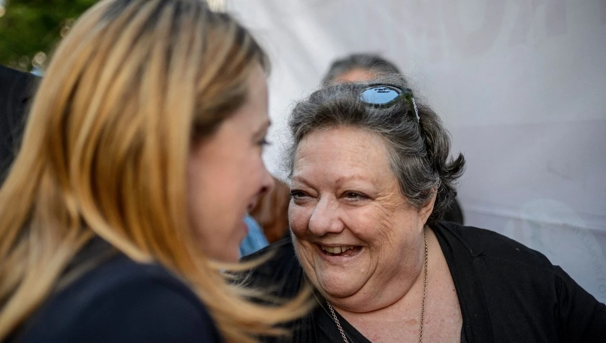 Anna Paratore, madre di Giorgia Meloni, durante la partecipazione ad Atreju