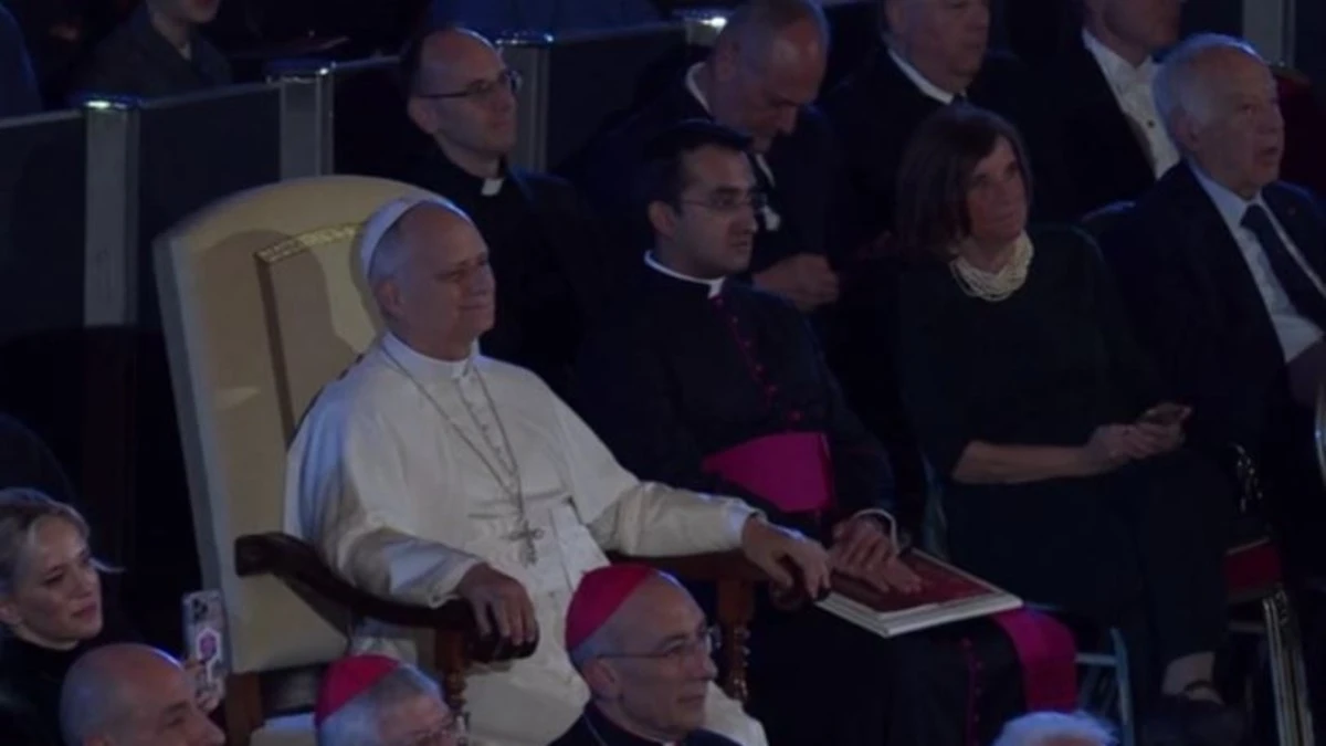 Papa Leone al concerto di Michael Bublè, il suo gesto non passa inosservato: guardate che fa! (VIDEO)