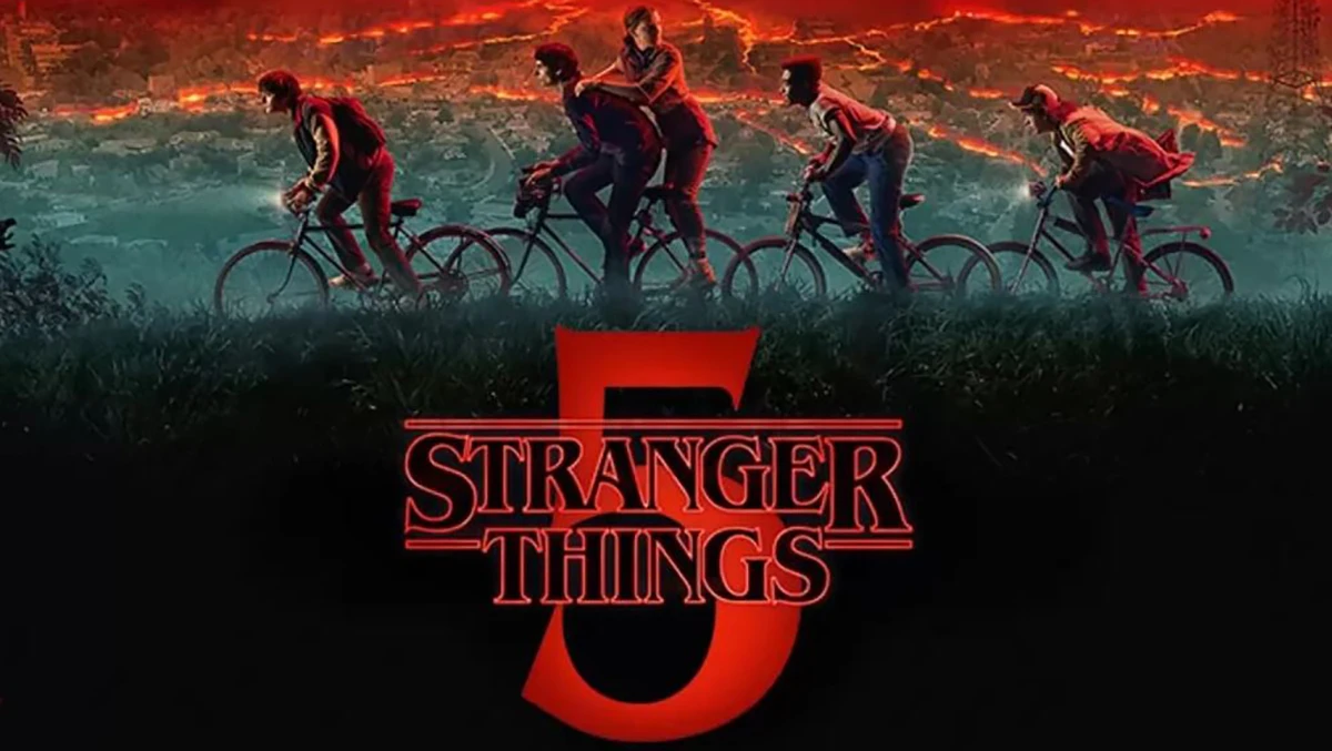 Una scena dalla serie Stranger Things