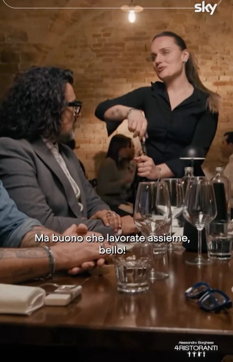 Alessandro Borghese durante una puntata di 4 Ristoranti