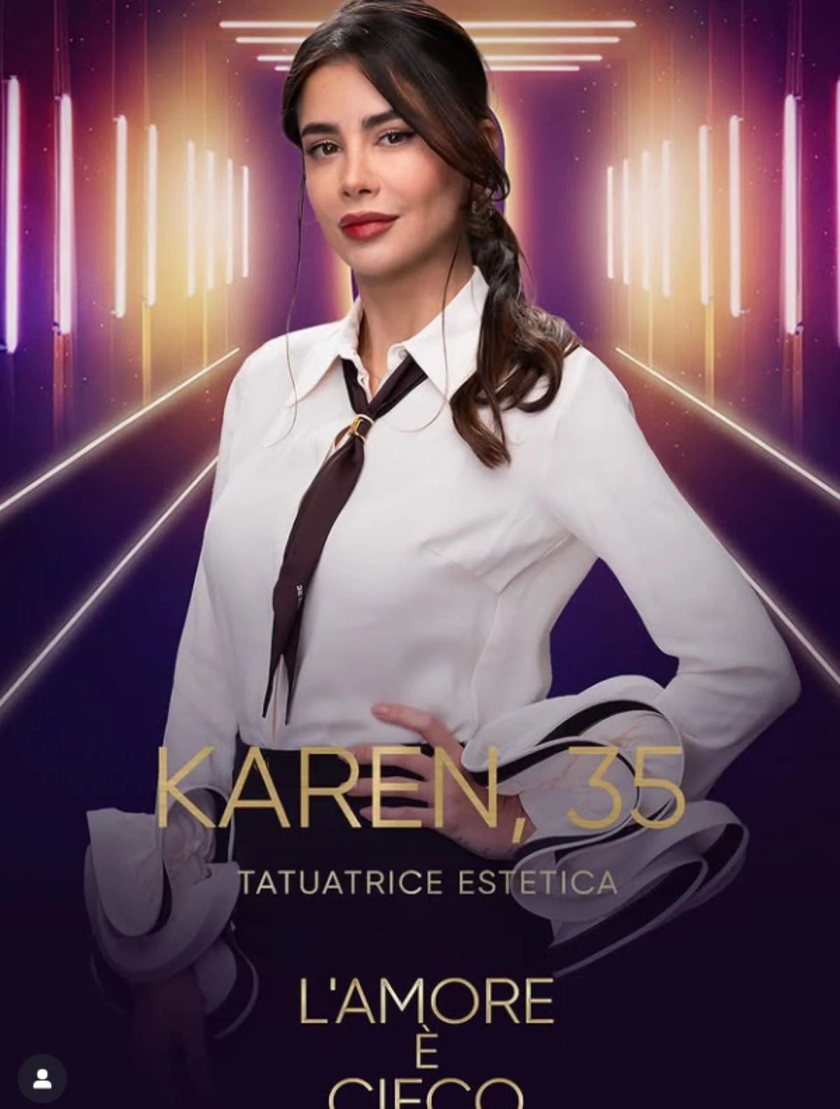 Karen Norman, protagonista di L'amore è cieco - Italia