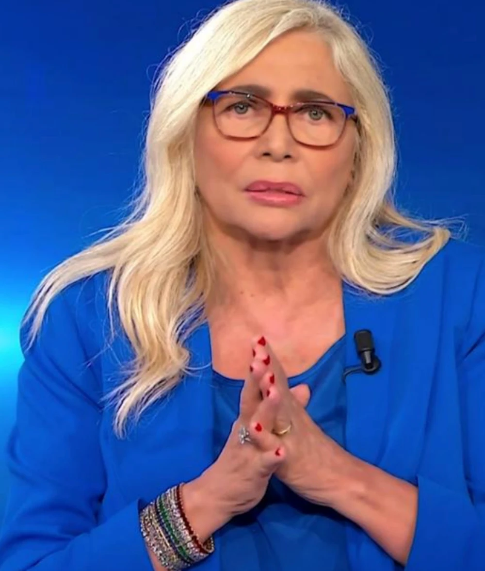 Mara Venier nello studio di Domenica In