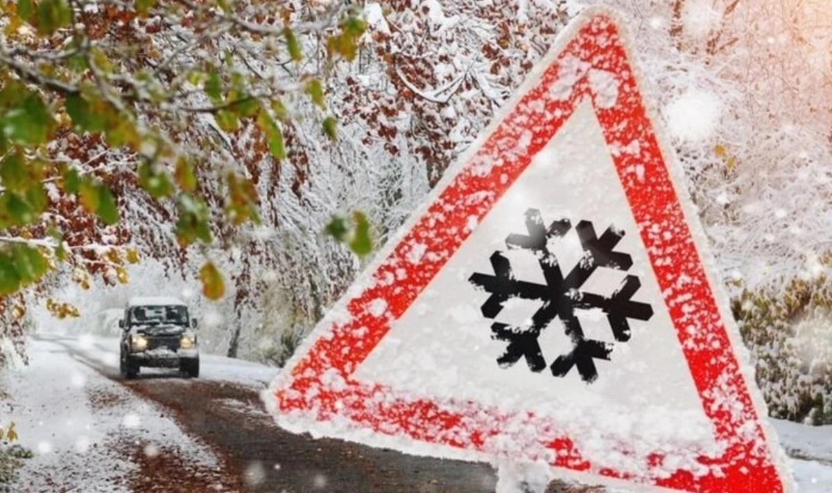 Carta meteo dell'Italia con ondate di maltempo e nevicate previste