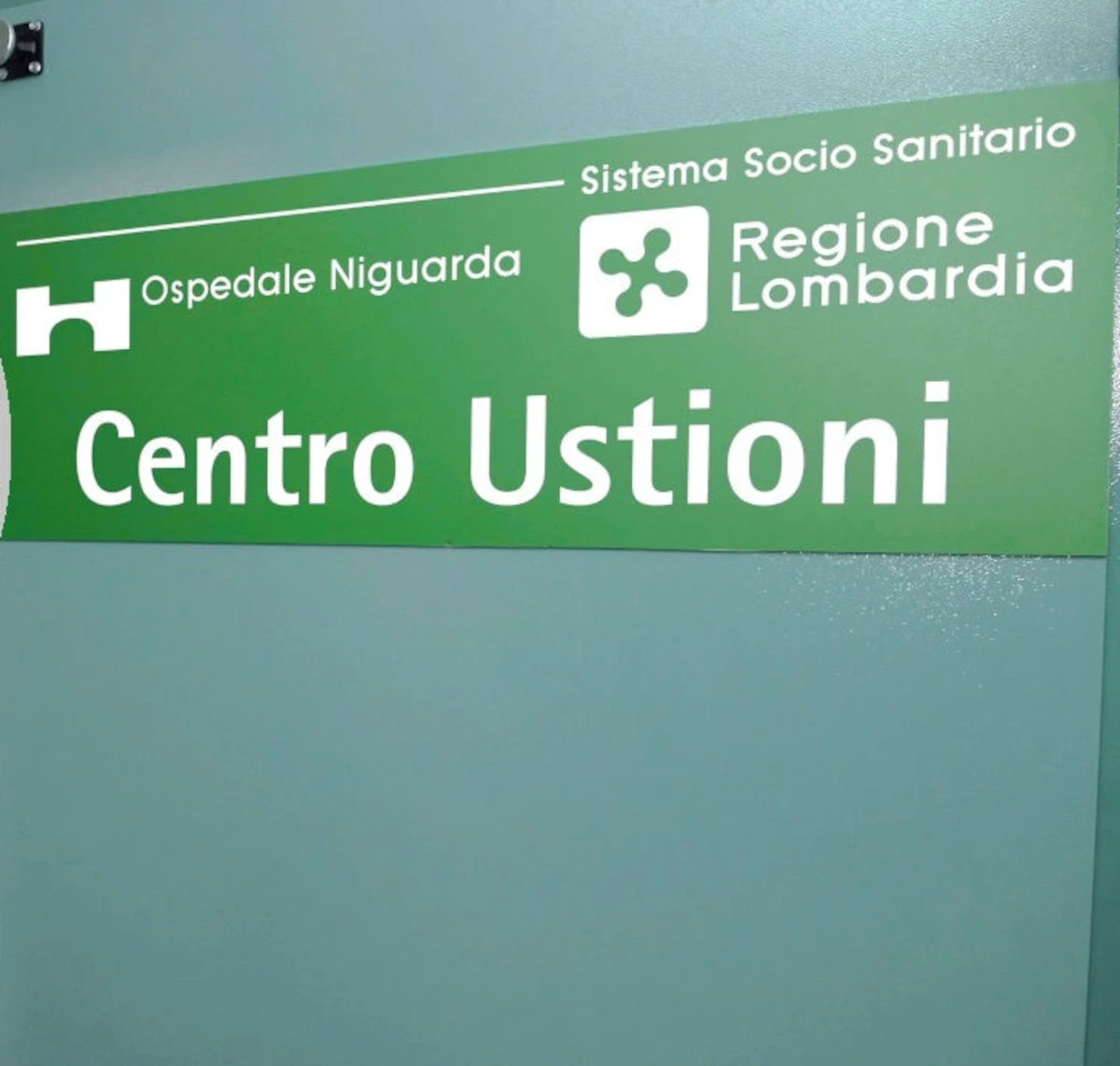 Reparto di un centro ustioni in ospedale