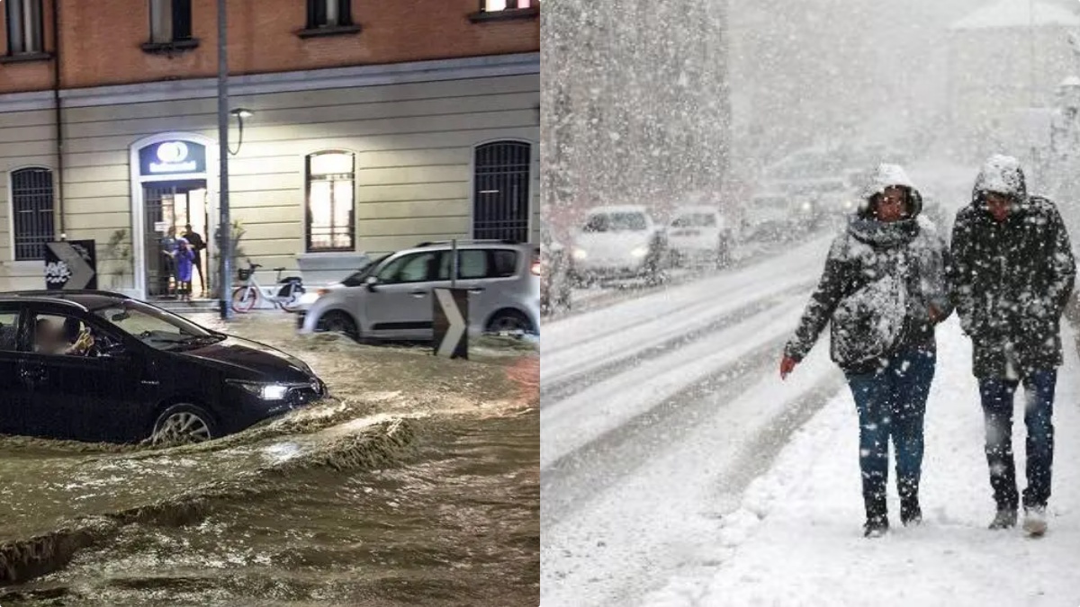 Meteo Italia, tra poche ore temporali violenti e nevicate. Le zone più colpite Meteo Italia, tra poche ore temporali violenti e nevicate. Le zone più colpite