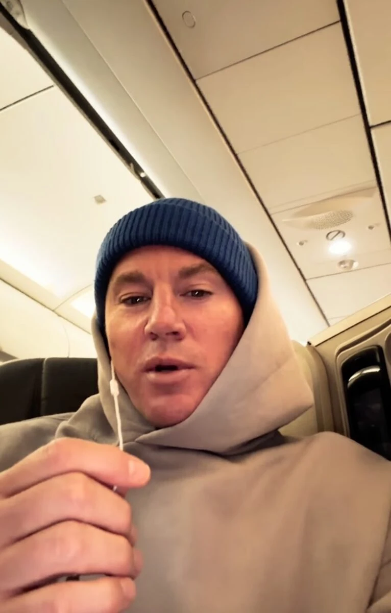 Channing Tatum durante un aggiornamento social sul recupero