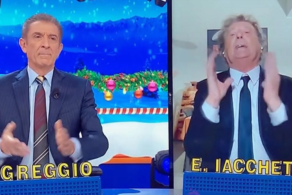 Ezio Greggio ed Enzo Iacchetti a Striscia la notizia