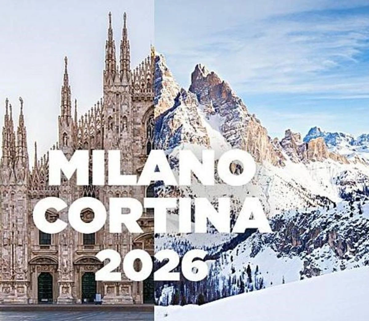 Immagine legata alle Olimpiadi invernali Milano-Cortina 2026