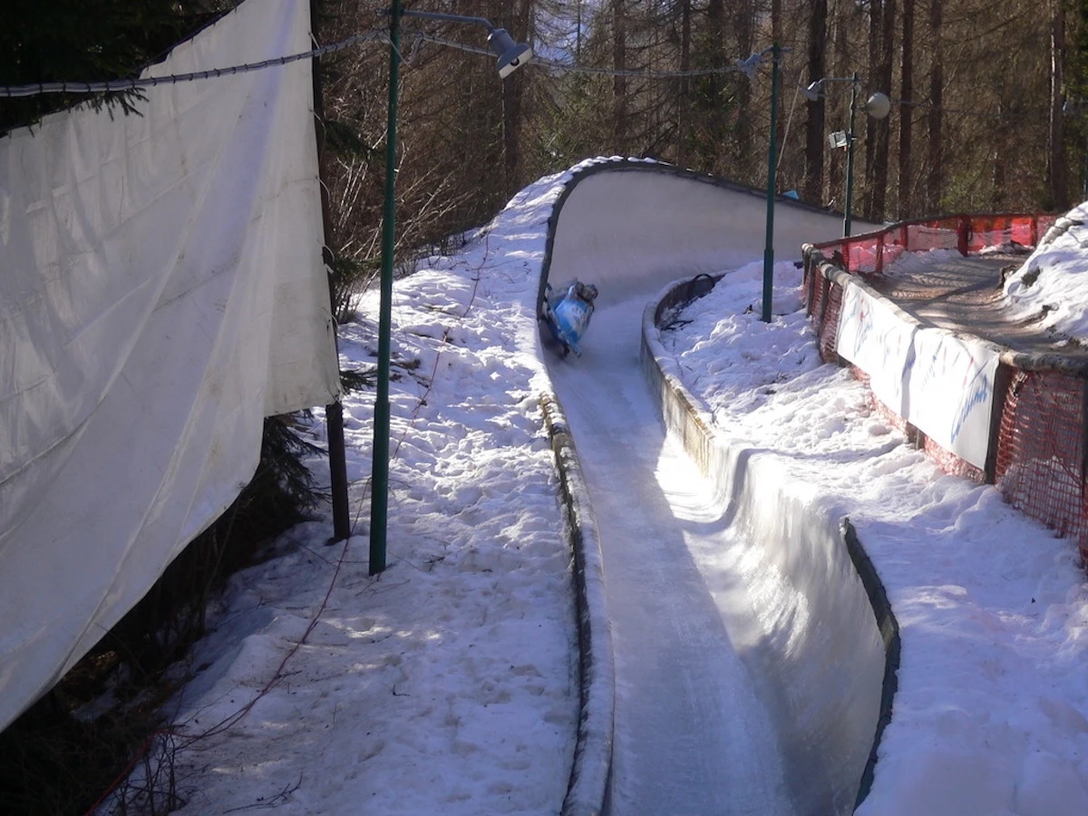 Pista dello Sliding Centre di Cortina, teatro dell’incidente nel bob