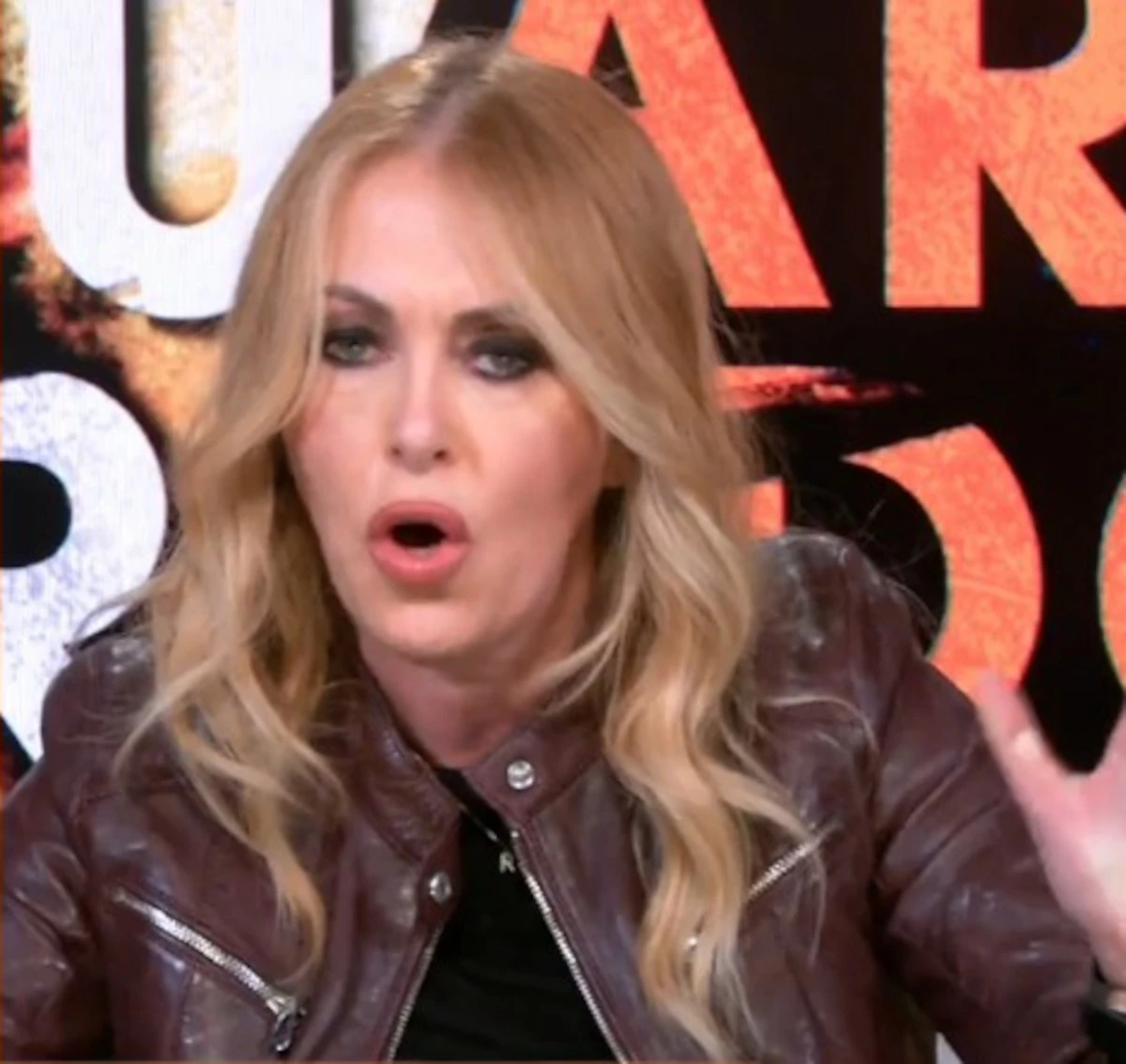 Roberta Bruzzone durante una trasmissione televisiva
