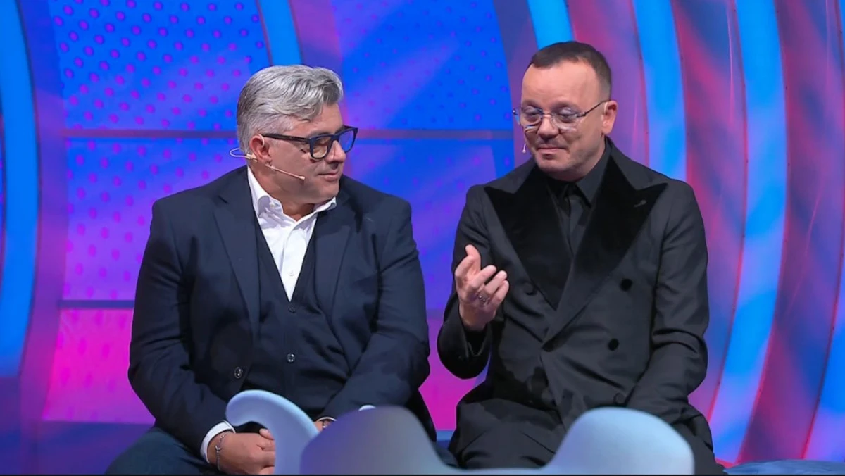 Gigi D’Alessio accanto a Giuseppe durante C’è Posta per Te