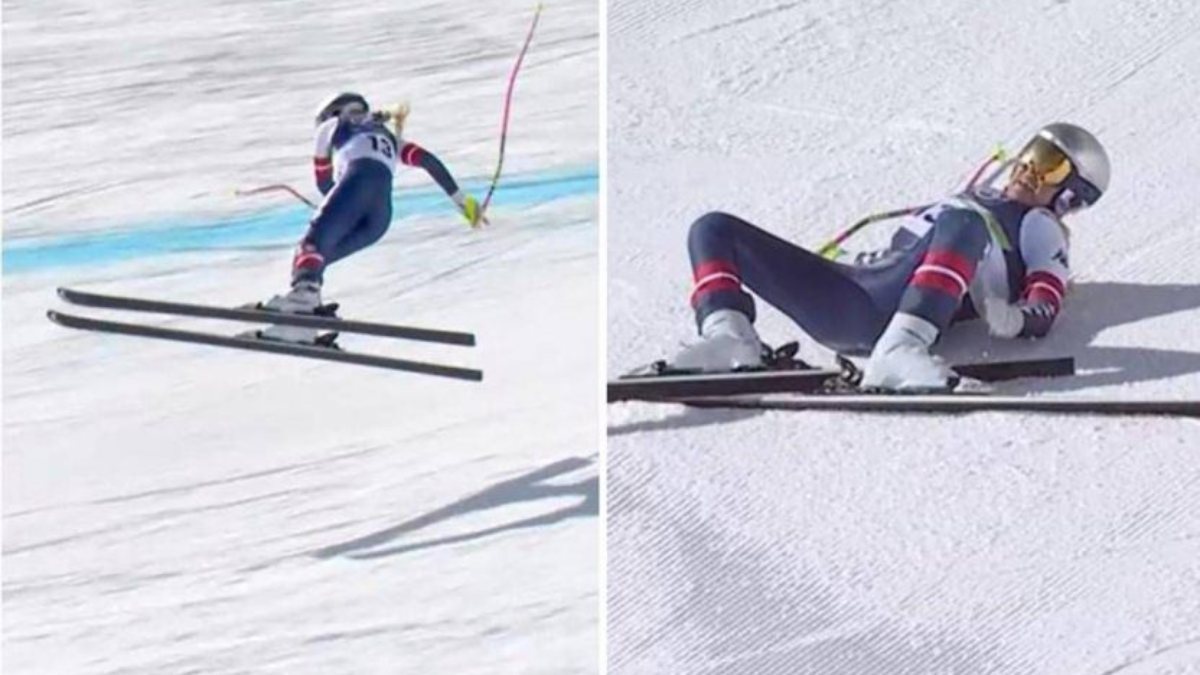 Olimpiadi, Lindsey Vonn cade con il crociato rotto e viene soccorsa in elicottero