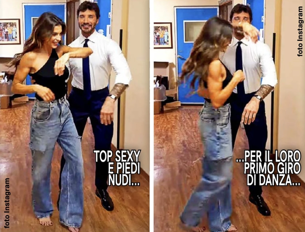 Stefano De Martino ed Elisabetta Canalis in un momento di complicità