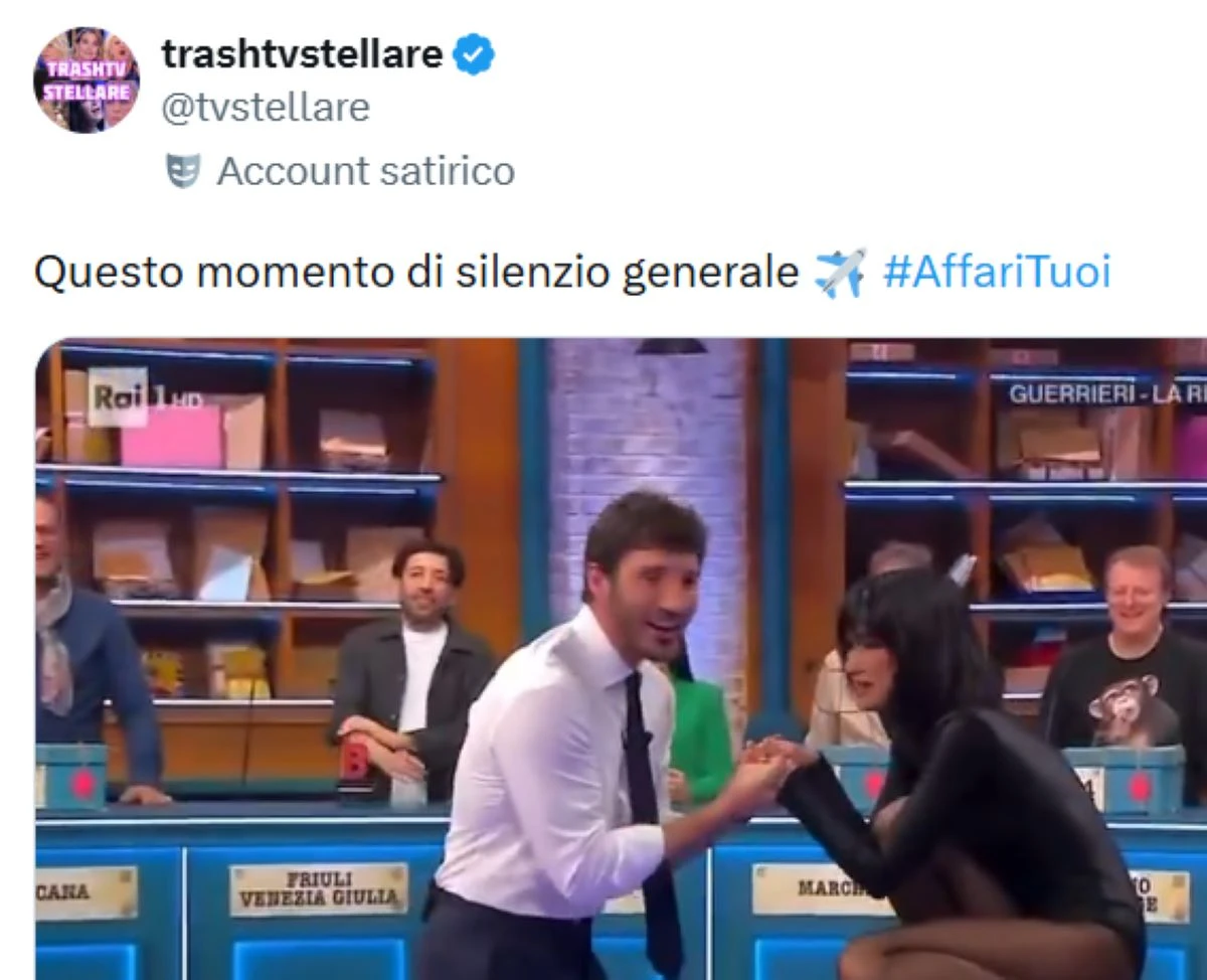 Stefano De Martino si avvicina a Martina Miliddi dopo l'imbarazzo in studio