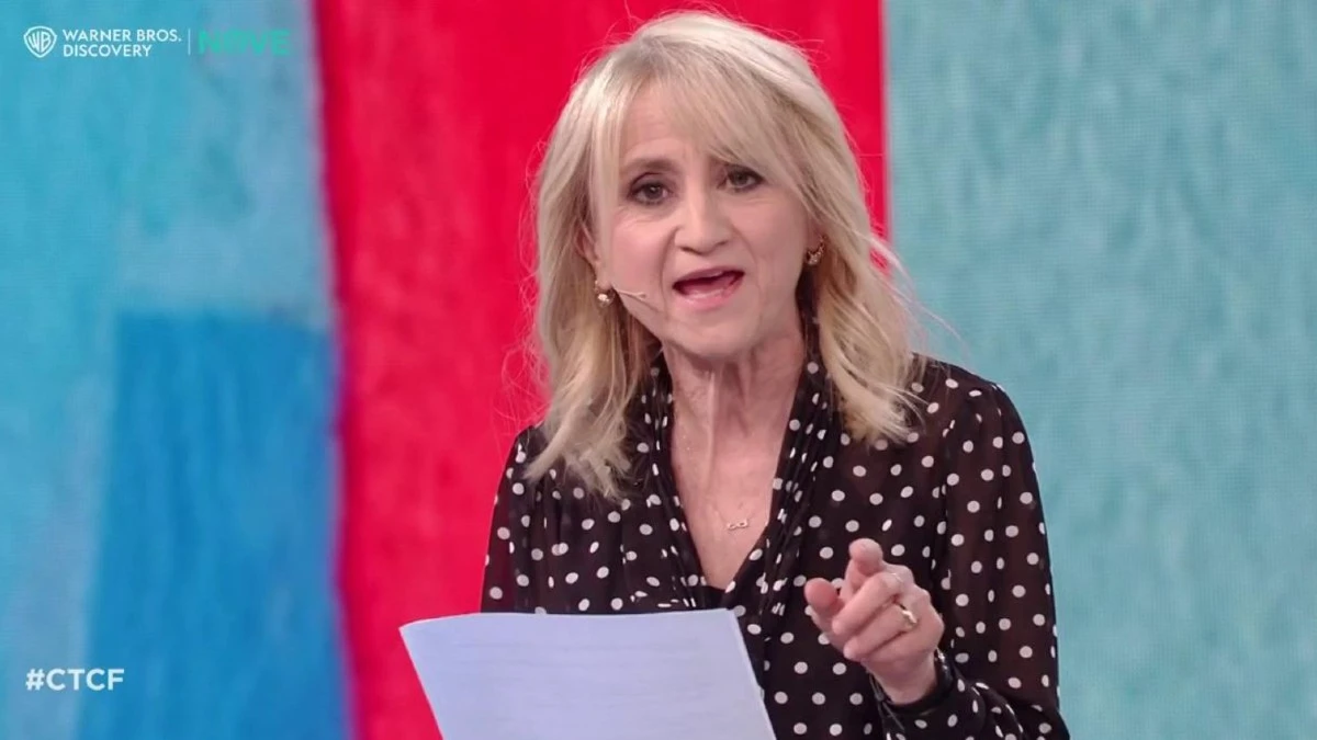 Luciana Littizzetto durante un intervento televisivo