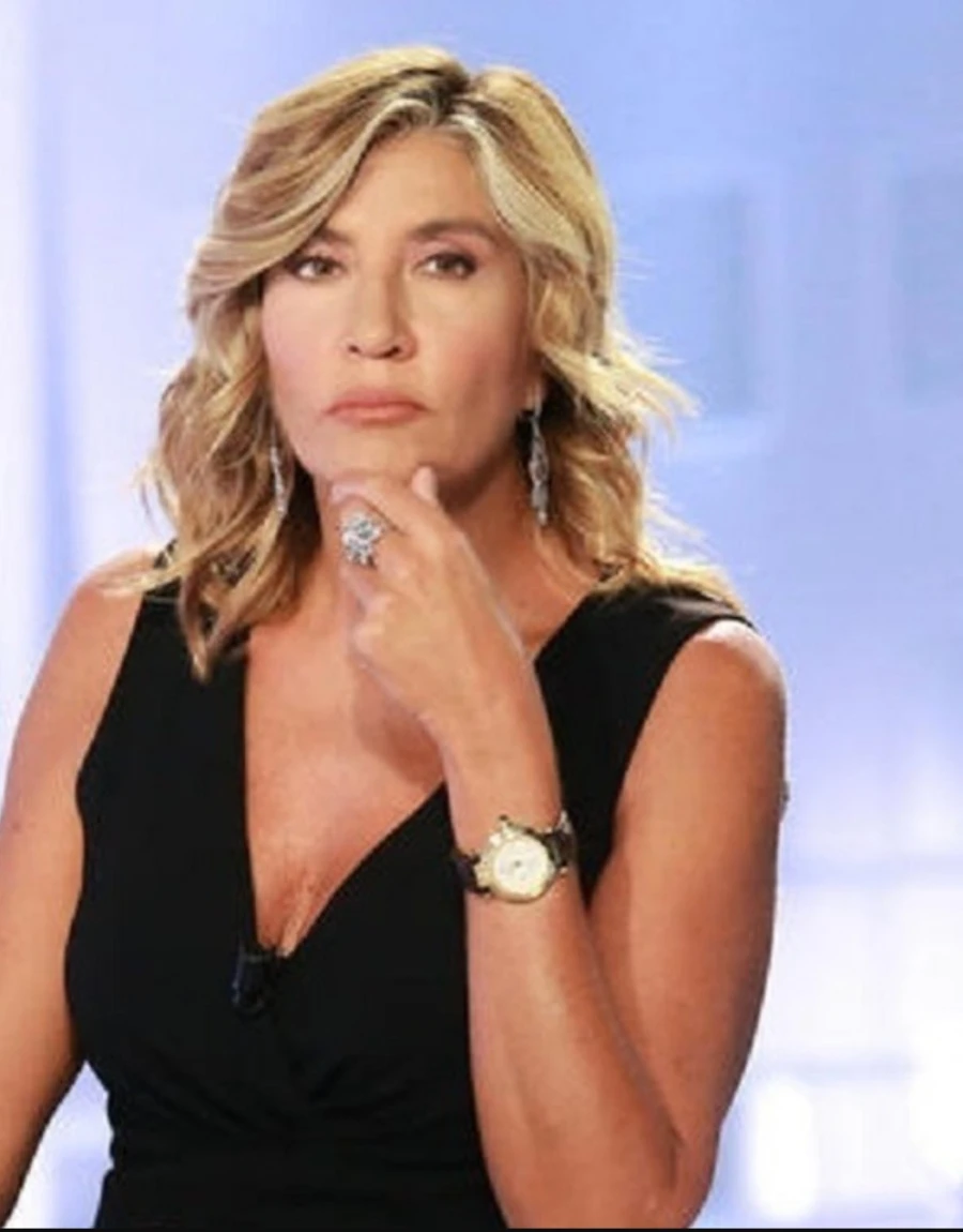 Dettaglio di una schermata televisiva legata al caso Myrta Merlino e ai palinsesti Mediaset