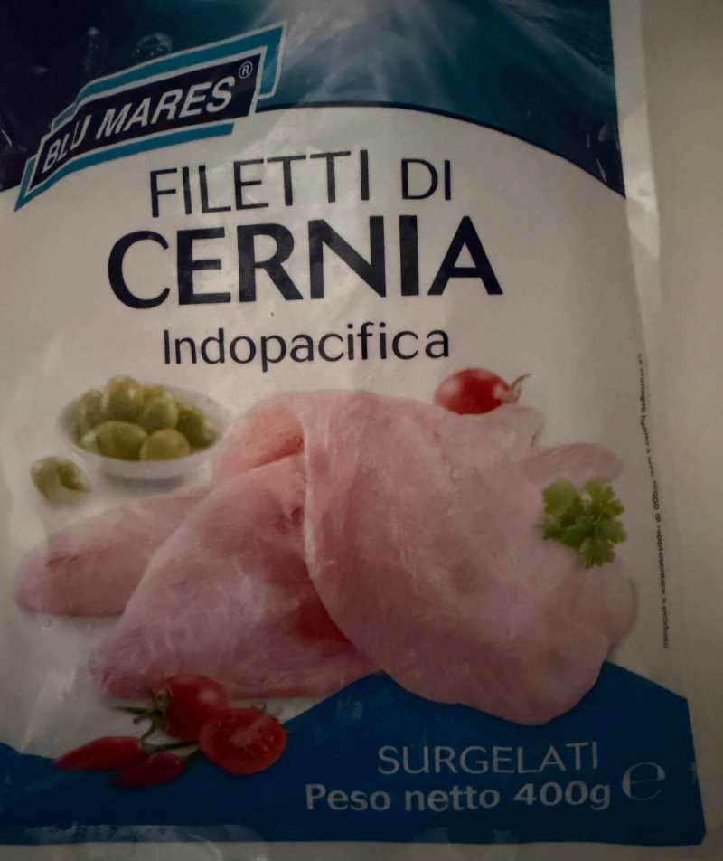 Avviso ufficiale di richiamo del Ministero della Salute per filetti di cernia indopacifica surgelati