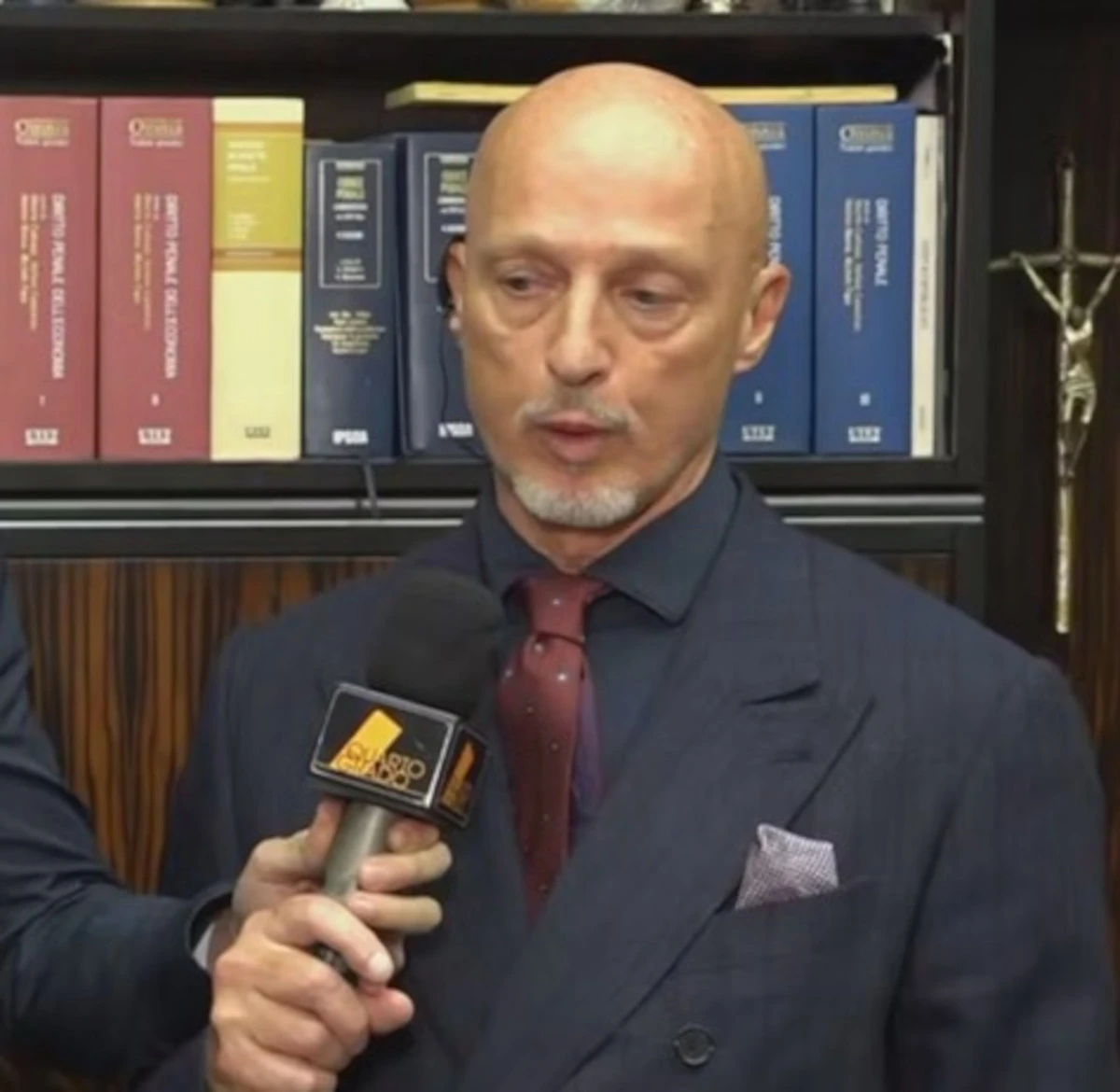 L’avvocato Cataliotti durante un intervento sul caso Garlasco
