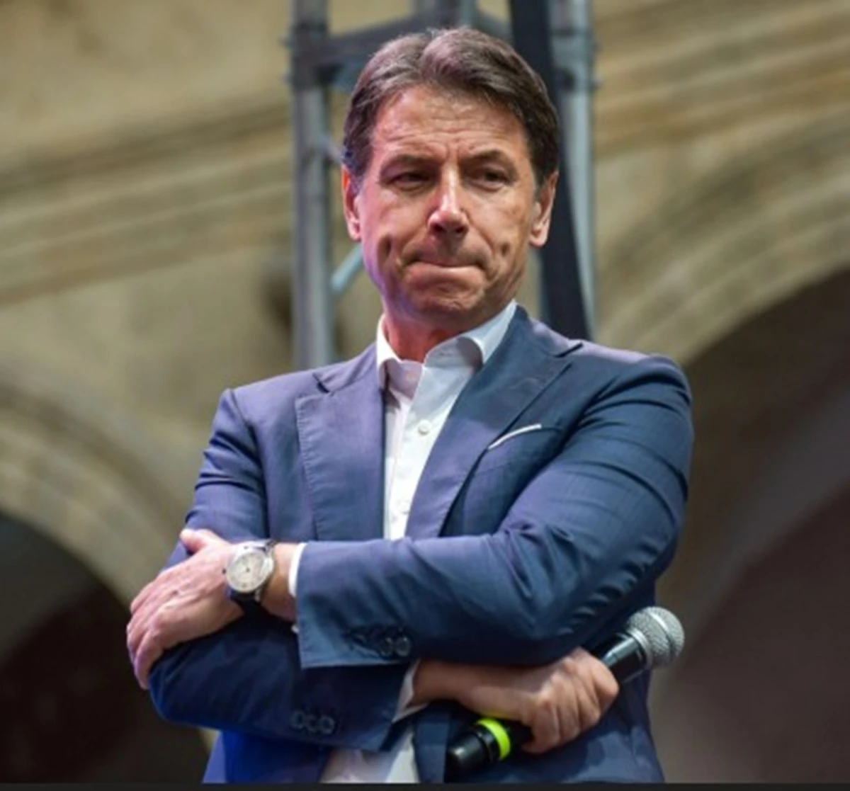 Giuseppe Conte, leader del Movimento 5 Stelle, in foto