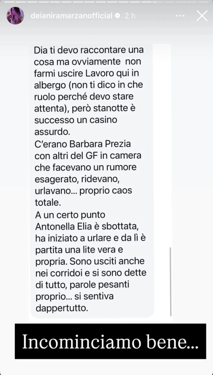Grande Fratello Vip: lite tra Antonella Elia e Barbara Prezia