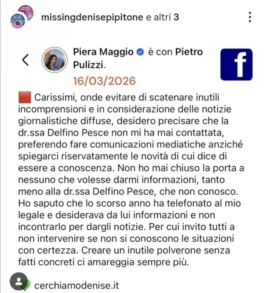 Ritratto di Denise Pipitone