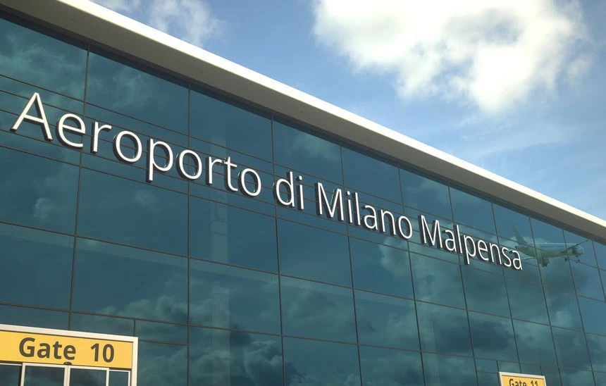 Veduta dell'aeroporto di Milano Malpensa