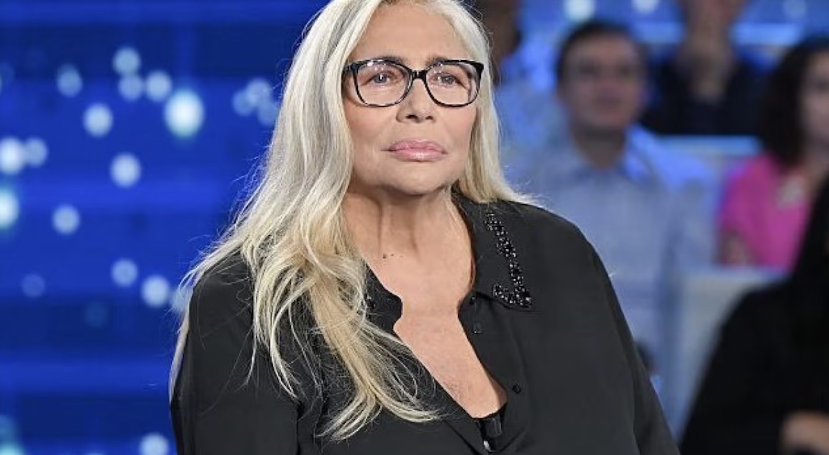 Mara Venier in studio durante Domenica In