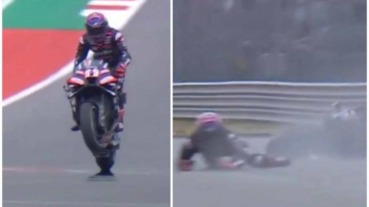 motogp martin vince la sprint e cade durante i festeggiamenti scivolata dopo l8217impennata il video da Thesocialpost.it motogp martin vince la sprint e cade durante i festeggiamenti scivolata dopo l8217impennata il video