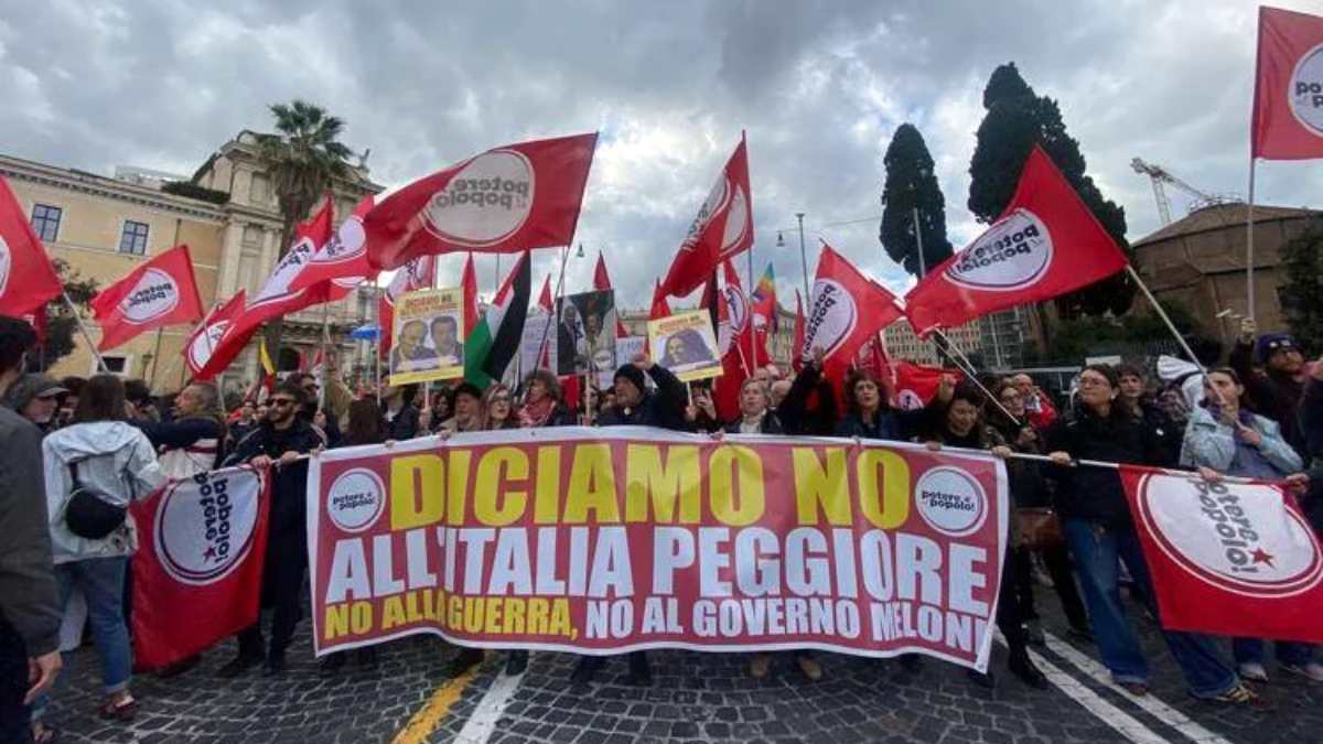 referendum corteo per il no sociale a roma bruciata un8217immagine di meloni e nordio divampa la polemica da Thesocialpost.it referendum corteo per il no sociale a roma bruciata un8217immagine di meloni e nordio divampa la polemica
