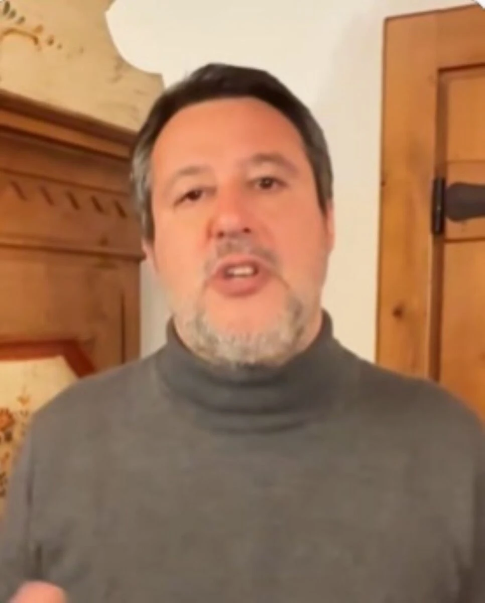 Matteo Salvini in un momento pubblico