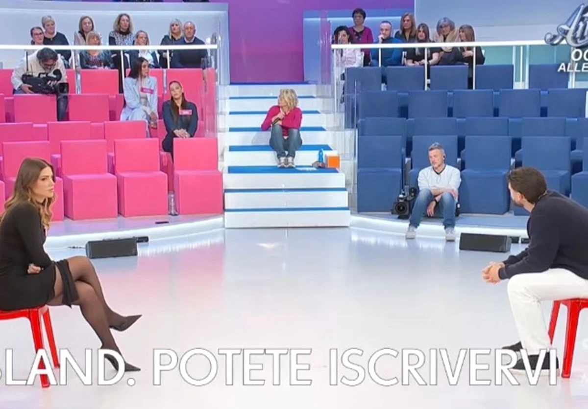 Studio di Uomini e Donne durante le registrazioni