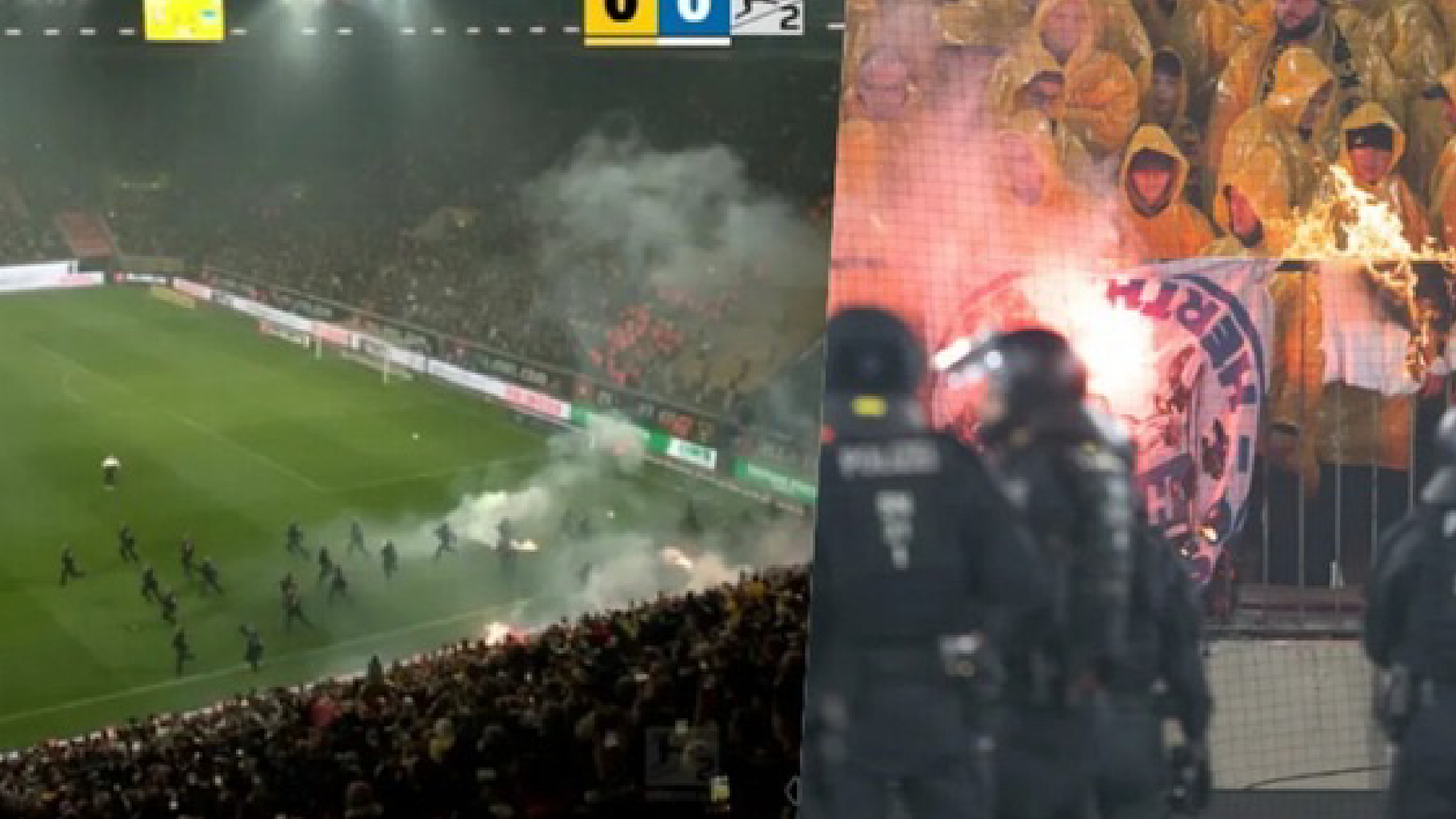 caos in campo rissa tra tifosi partita sospesa da Thesocialpost.it caos in campo rissa tra tifosi partita sospesa