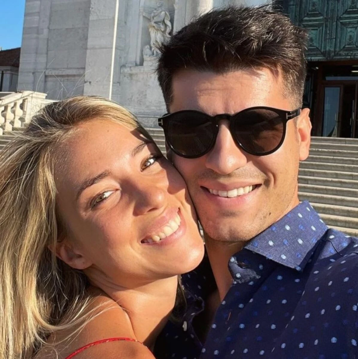 Alice Campello e Álvaro Morata in una foto insieme
