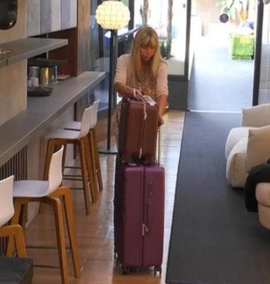 Alessandra Mussolini al Grande Fratello Vip in un momento di tensione