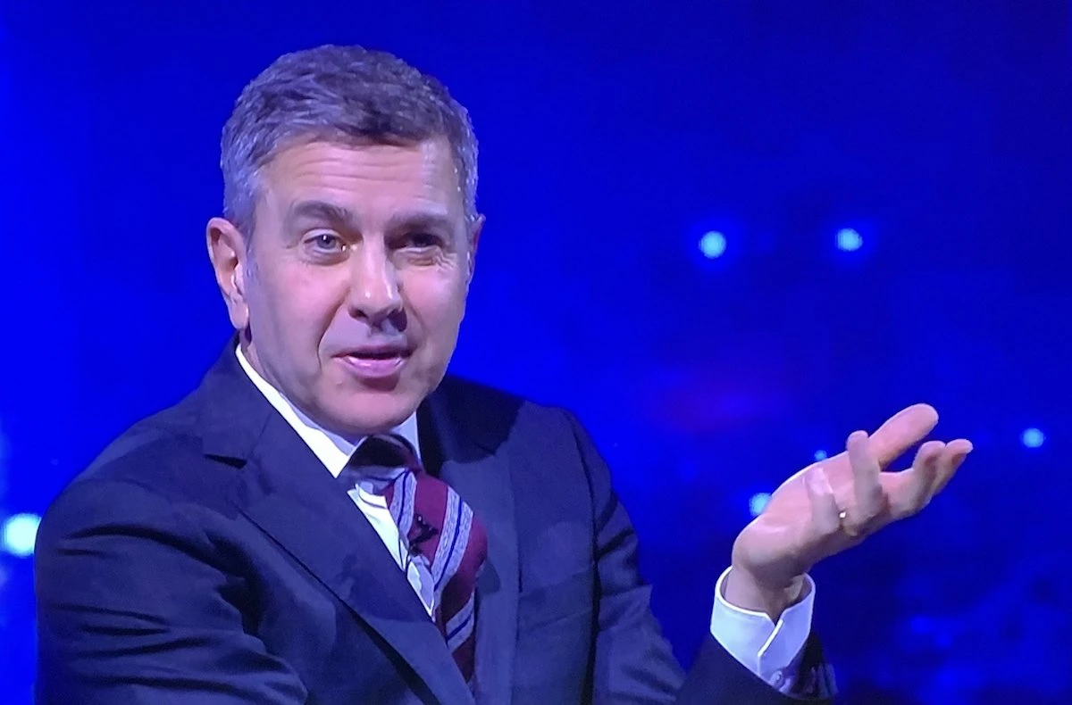Billy Costacurta durante un'intervista sul figlio Achille