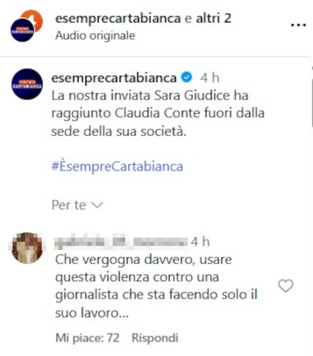 Immagini e frame del video diffuso online sul servizio di È sempre Cartabianca