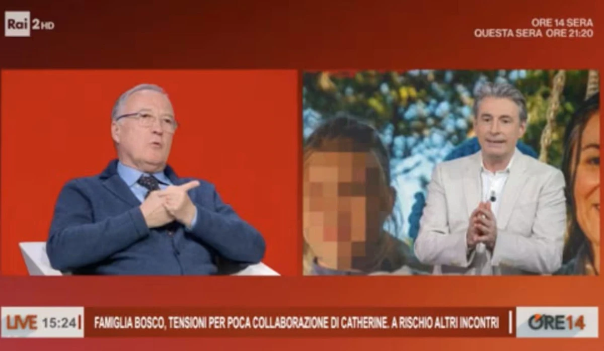 Ore 14, immagine dallo studio durante la discussione