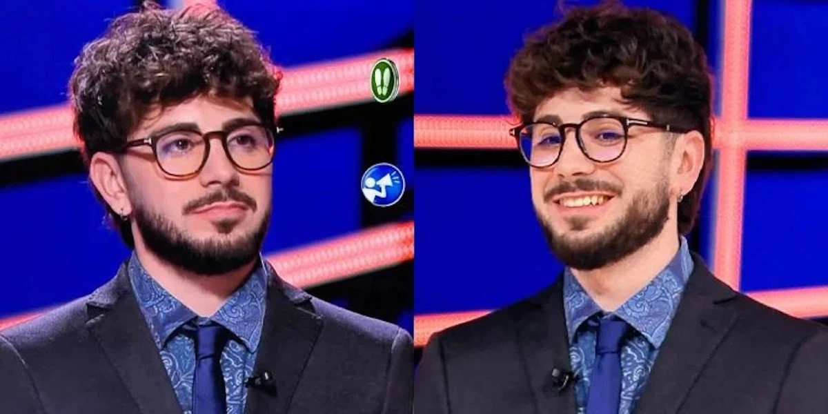 Il nuovo look di Nicolò Scalfi a Caduta libera