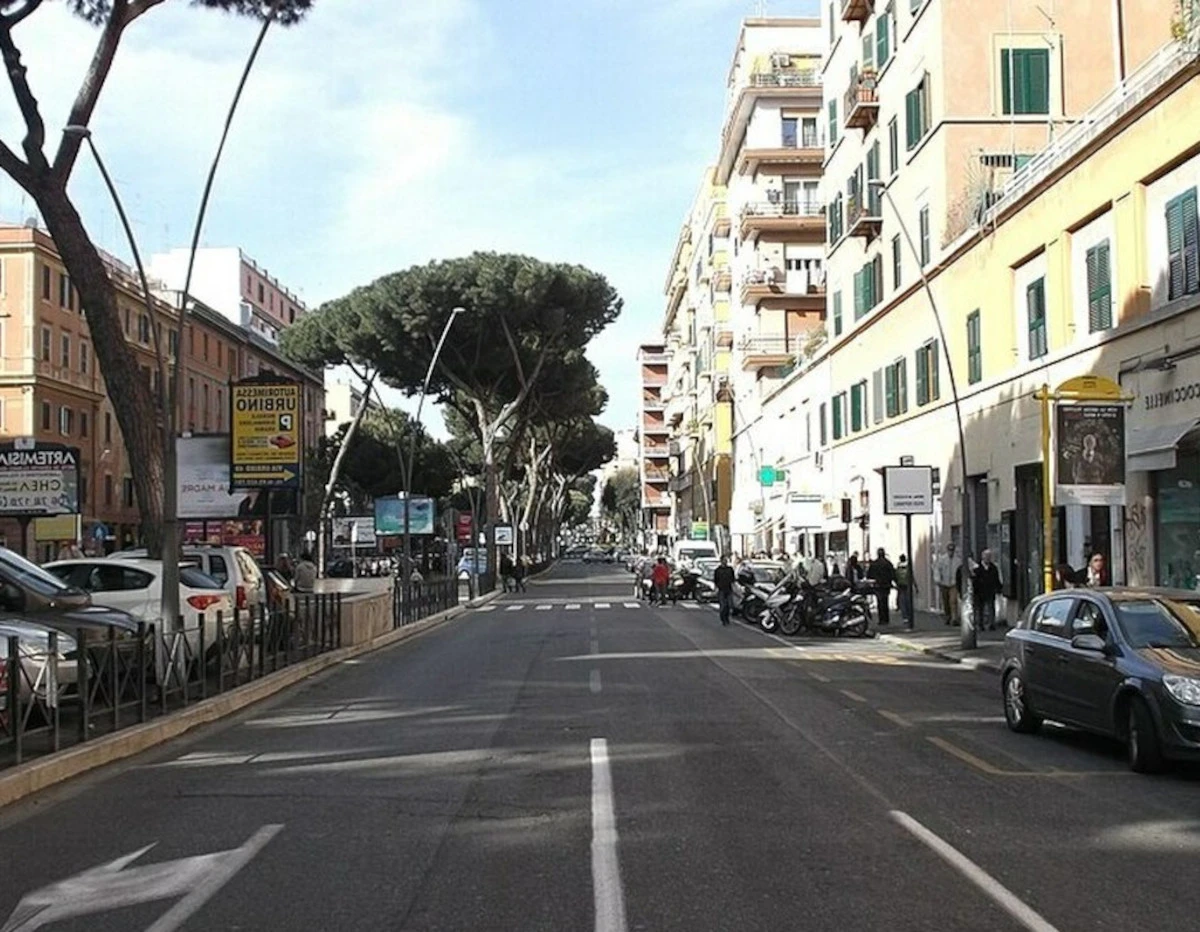 Strada a Roma, contesto urbano del quartiere San Giovanni