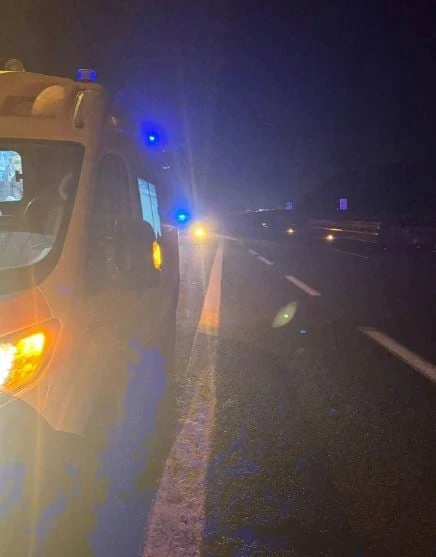 Ambulanza intervenuta dopo un grave incidente in autostrada