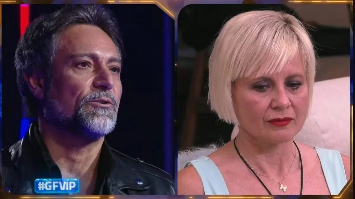 Pietro Delle Piane e Antonella Elia in uno scatto legato al Grande Fratello Vip