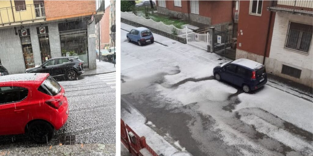 temporali violenti in italia grandine come neve immagini impressionanti da Thesocialpost.it temporali violenti in italia grandine come neve immagini impressionanti