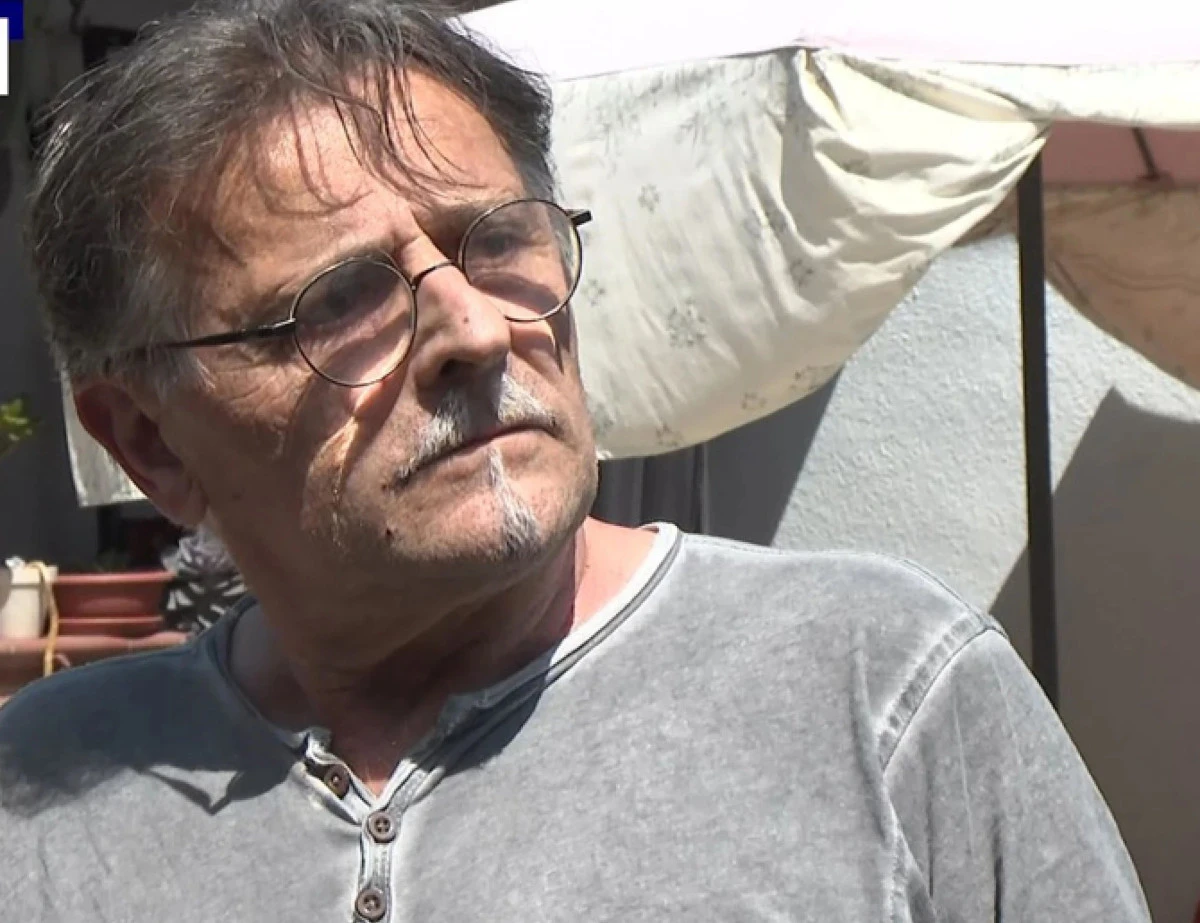 Giuseppe Sempio, padre di Andrea, in un’immagine diffusa nel racconto televisivo