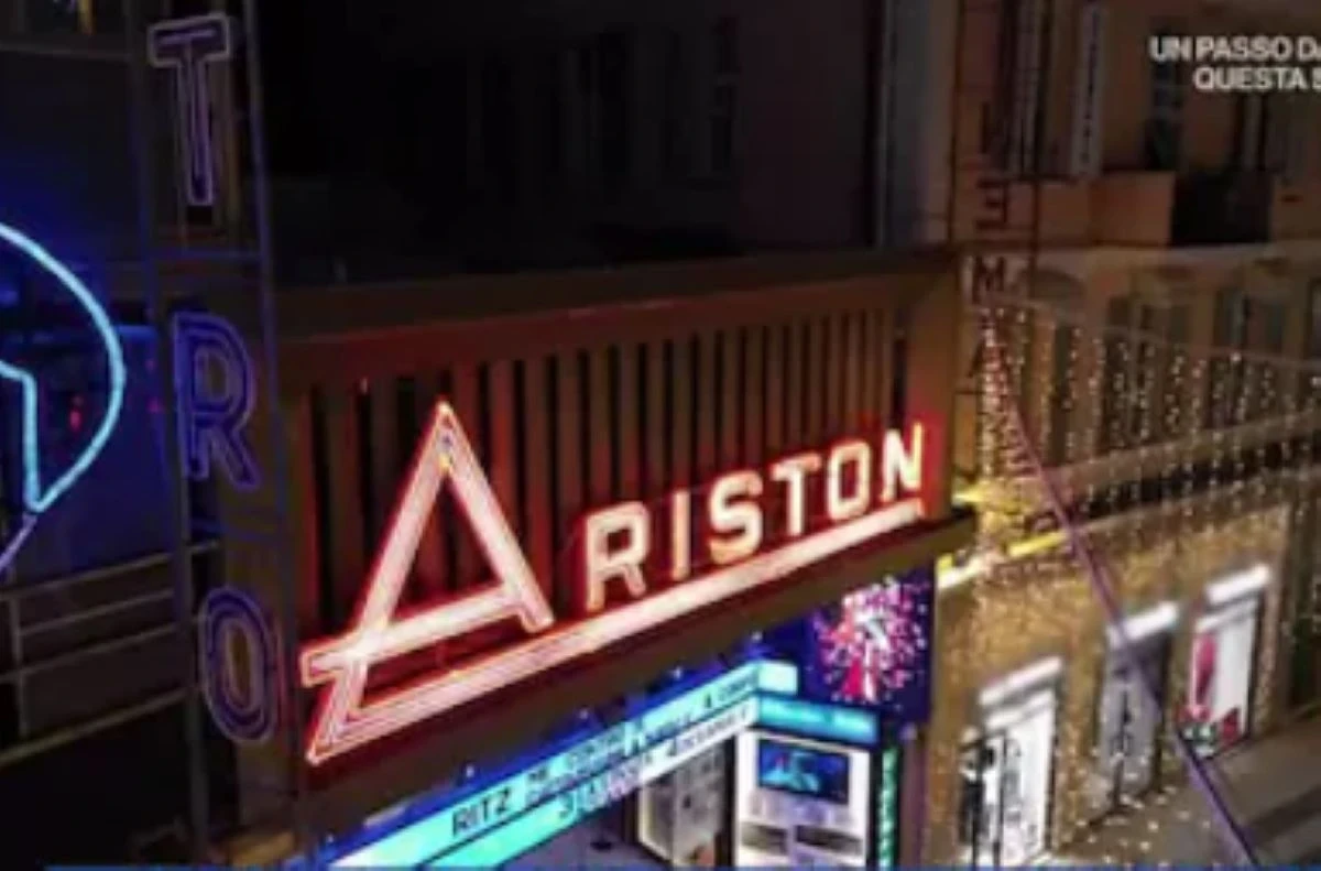 Il Teatro Ariston di Sanremo, sede del Festival